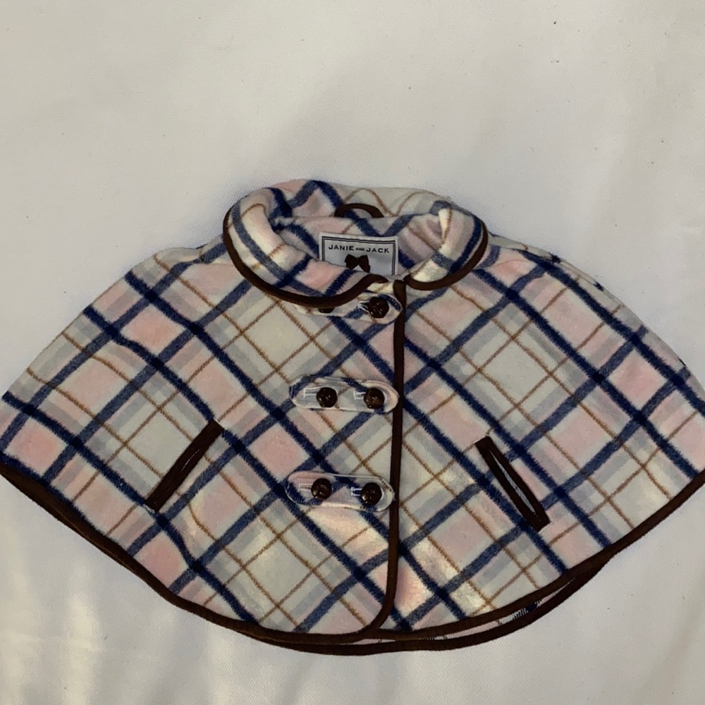 Janie and Jack Plaid Cape